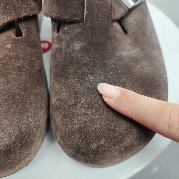 Birkenstock Papillio Fanny Suede Wedge Heel Closed Toed Shoes Size 37 - Picture 4 of 8